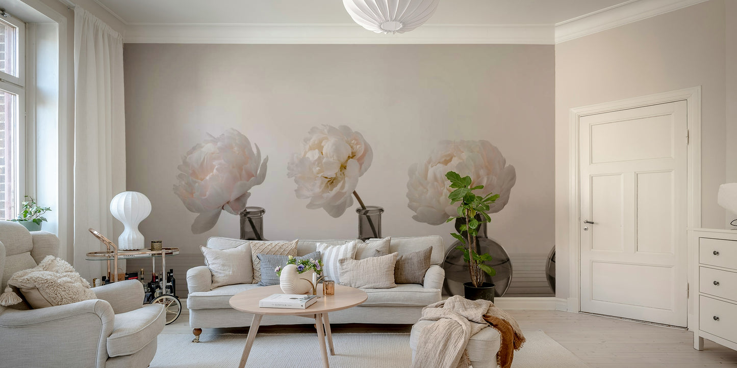 The wallpaper is applied seamlessly, making the view feel realistic.

