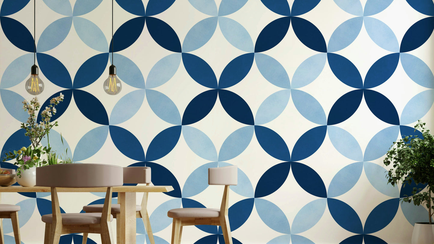 The design features various petal shapes in a harmonious arrangement.

