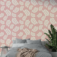 The room feels calm and serene due to the natural, delicate design.

