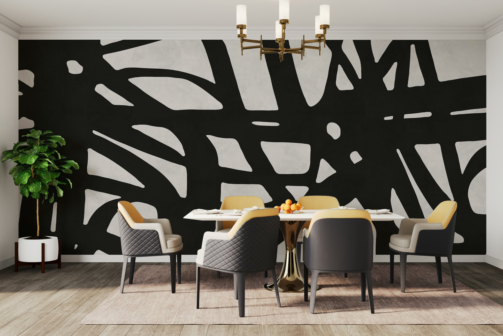 The high-resolution print captures fine details of the lines and color gradients.

