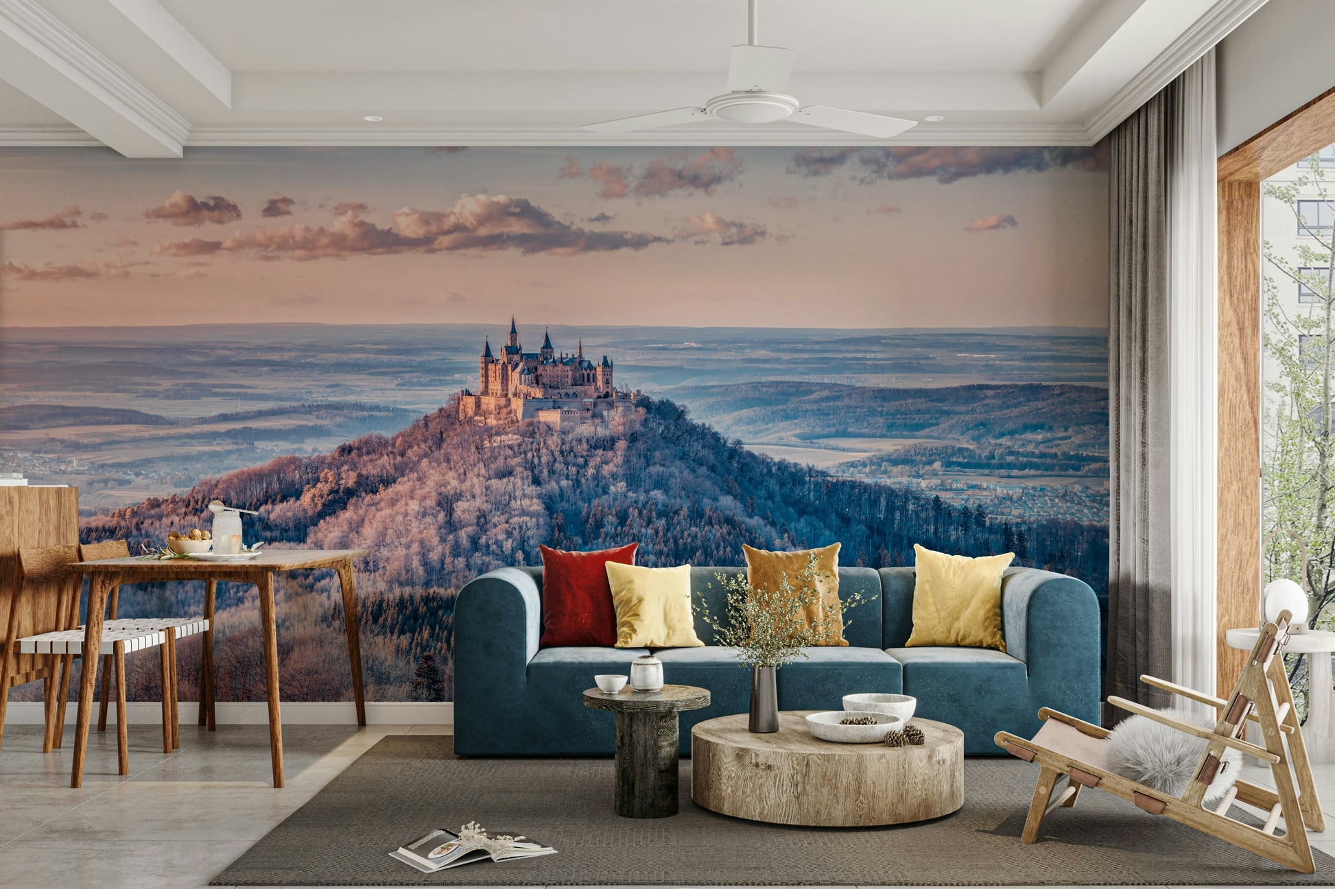 The print captures fine details of the terrain and cloud formations.

