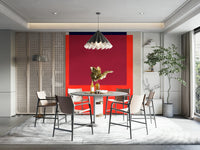 The style is modern and sophisticated.

