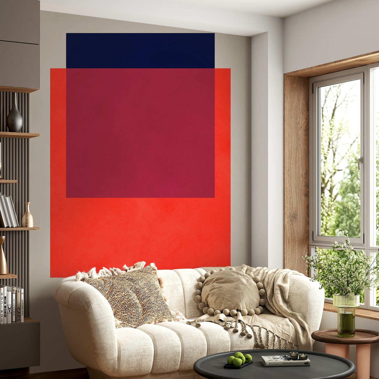 The colors are peaceful, gentle, and complementary.

