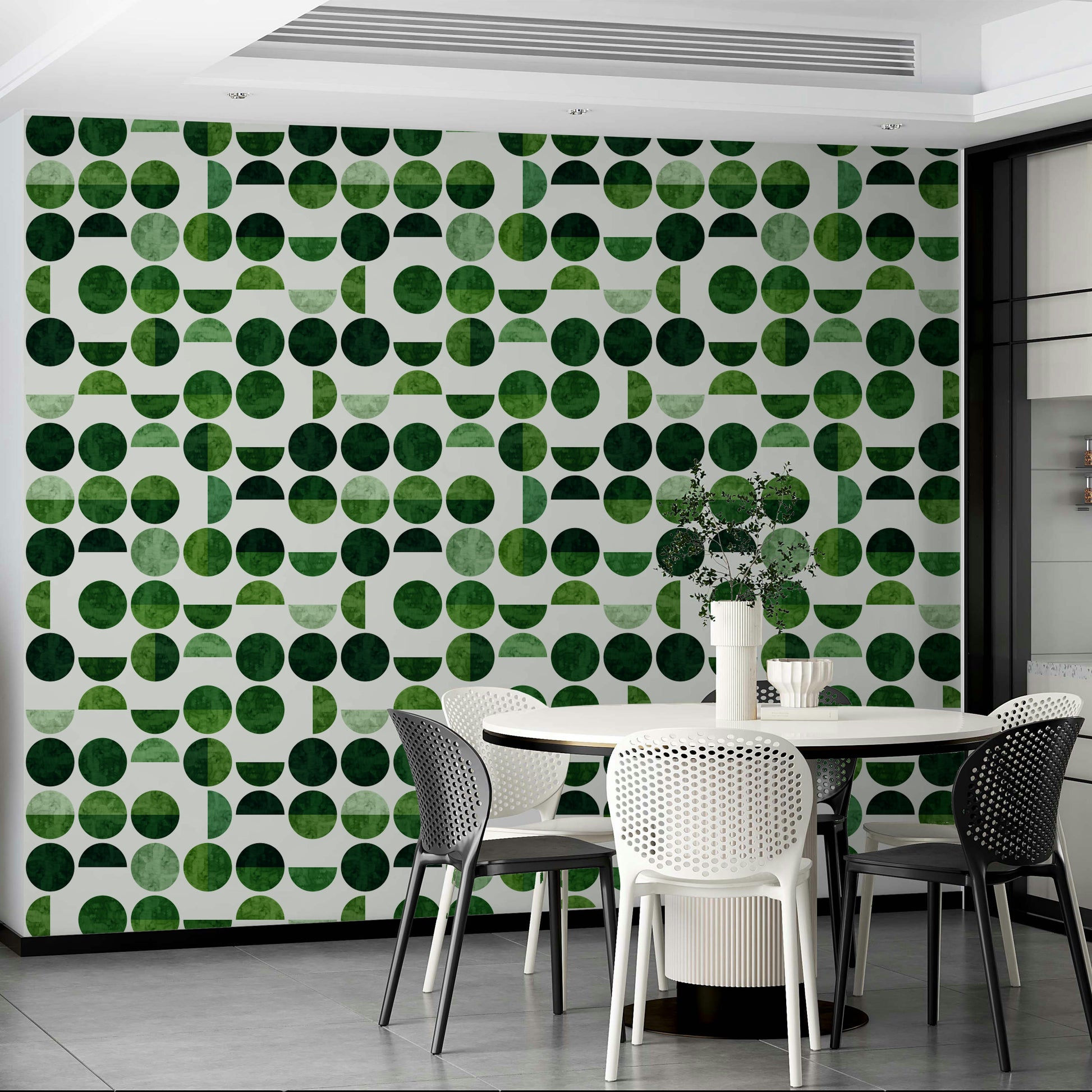 The design is non-realistic and interpretive.

