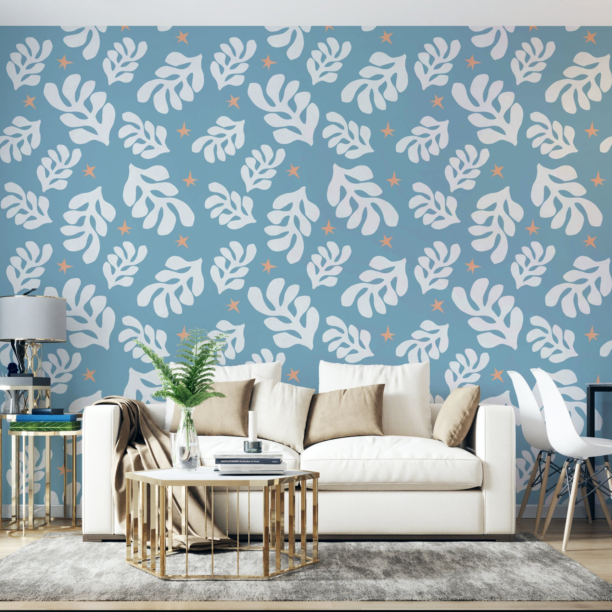 The composition is wide and flowing.

