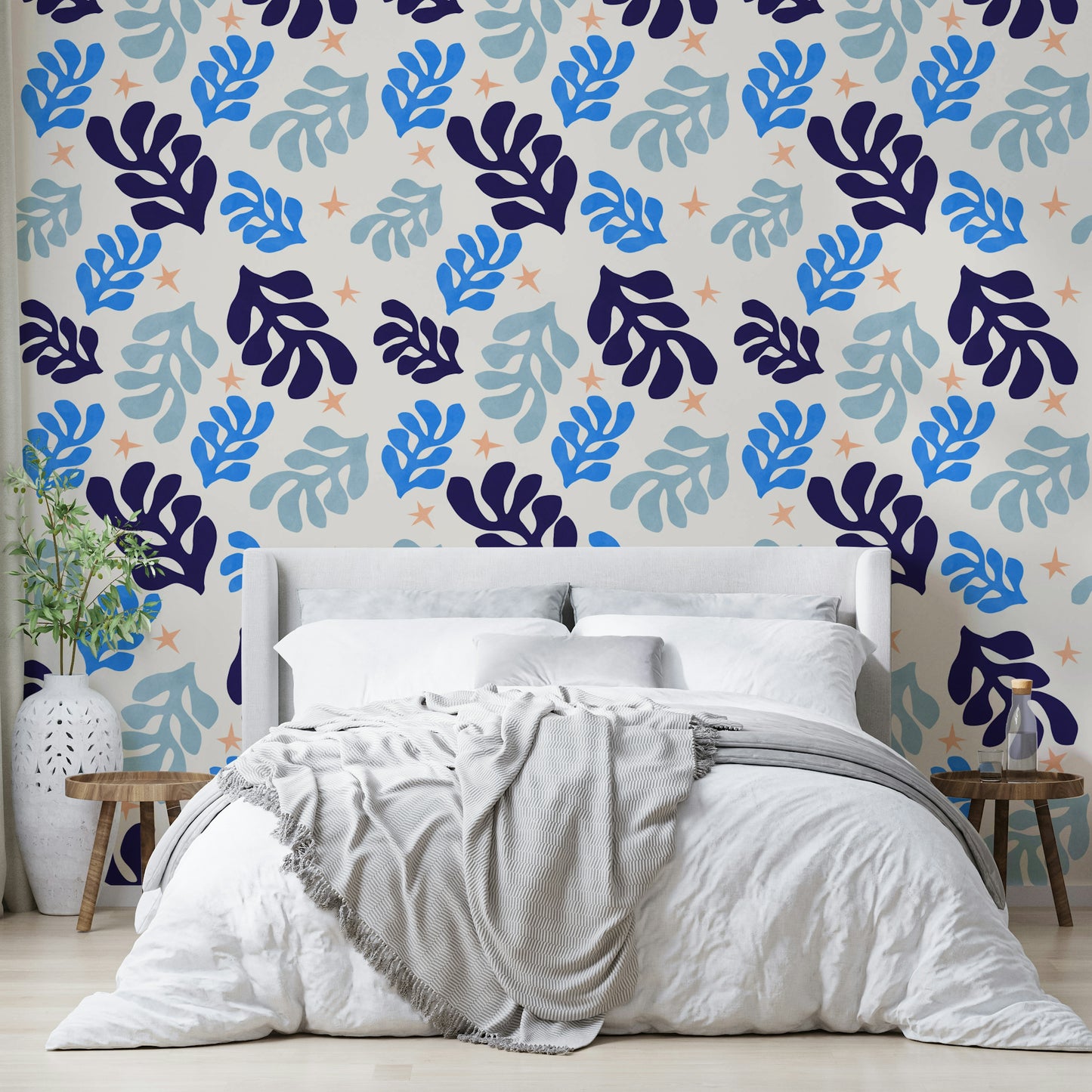 The design is non-realistic and interpretive.

