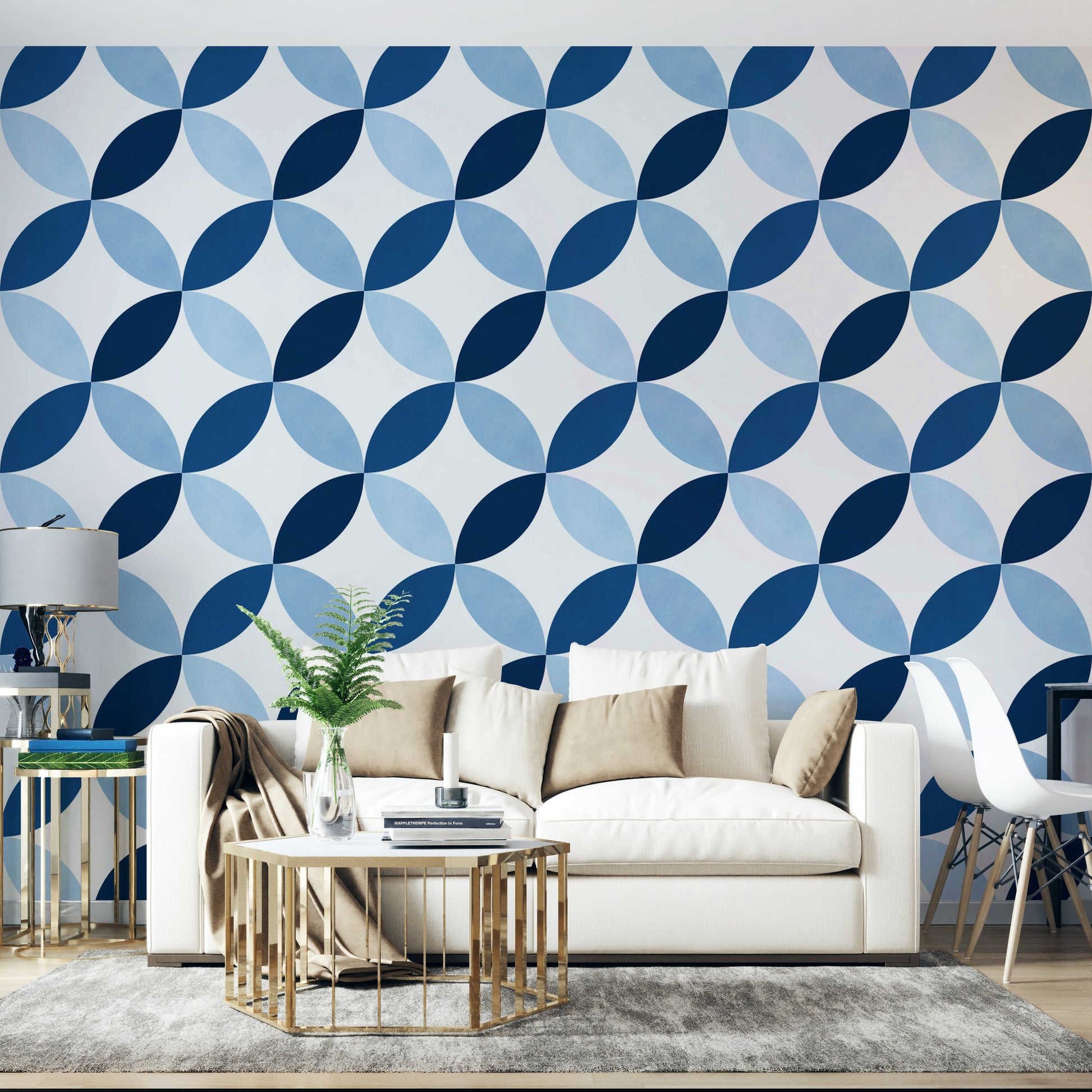 The lines of the pattern are sharp and clean.

