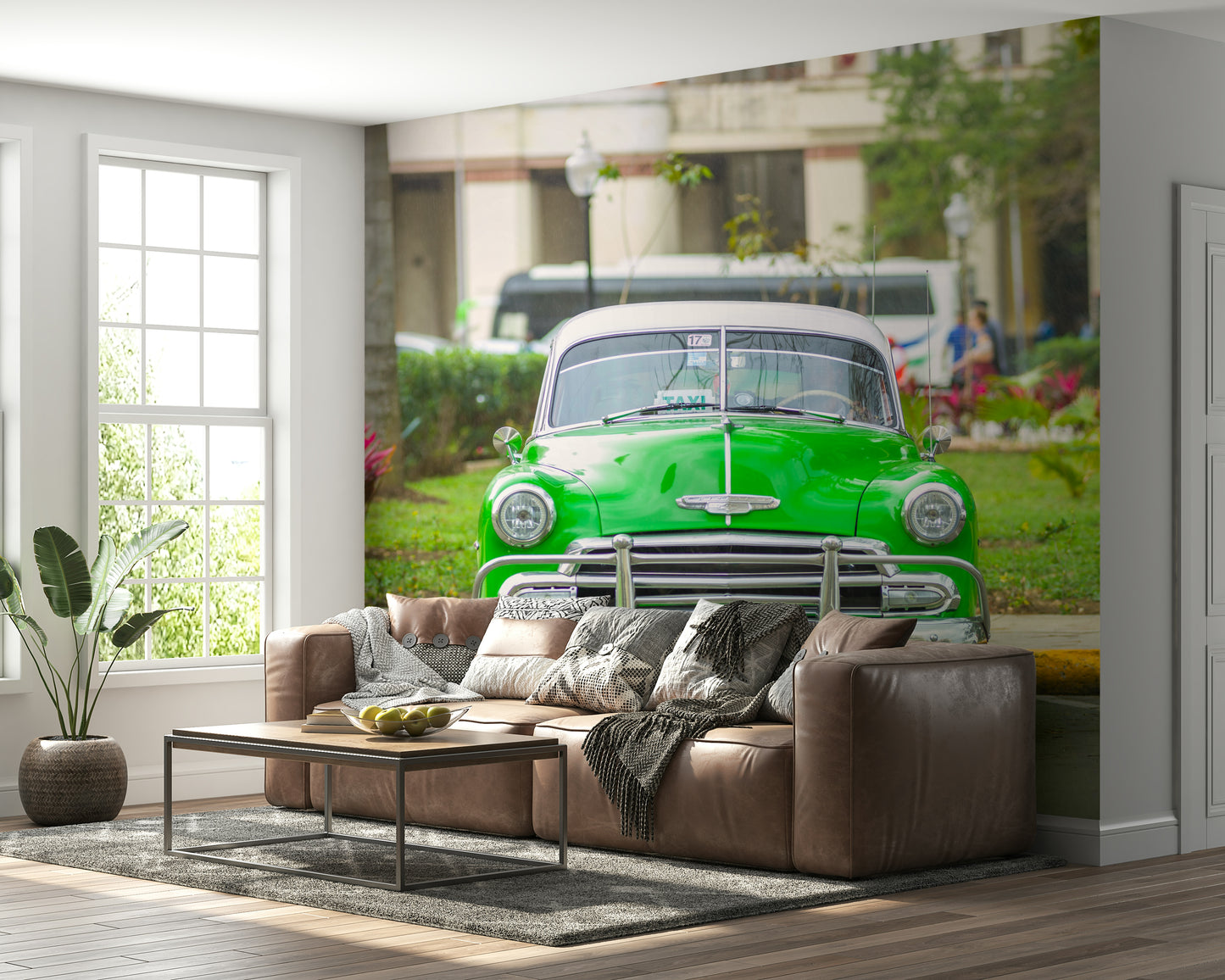 The colors are bright and lively.

