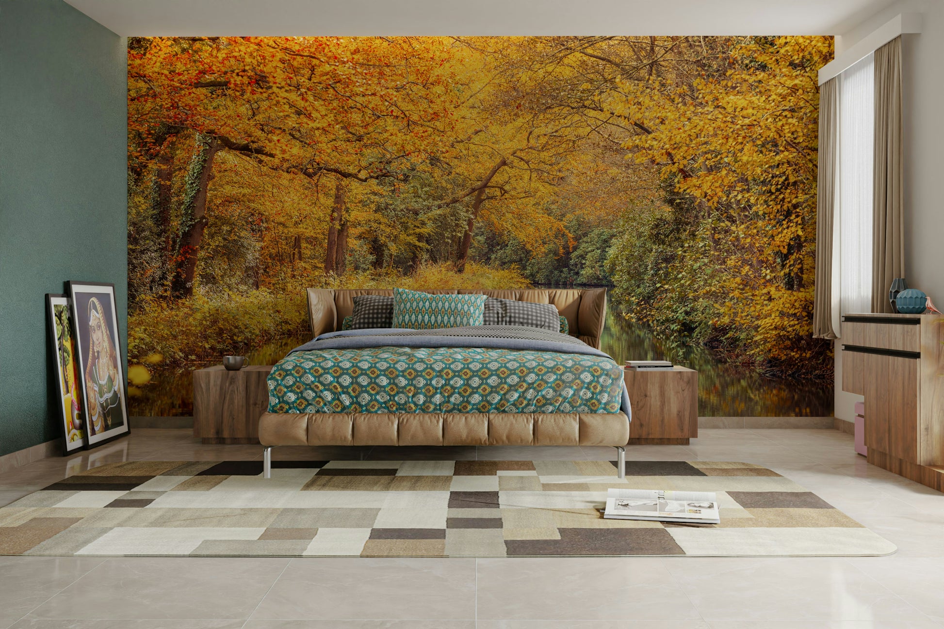 The light suggests a sunny day.

