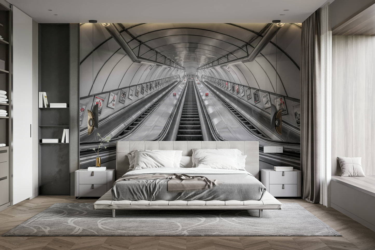 The path is surrounded by stone or rock walls.

