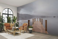 The colors are muted, with tones of blue, gray, and brown.

