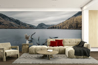 The water is still and calm.

