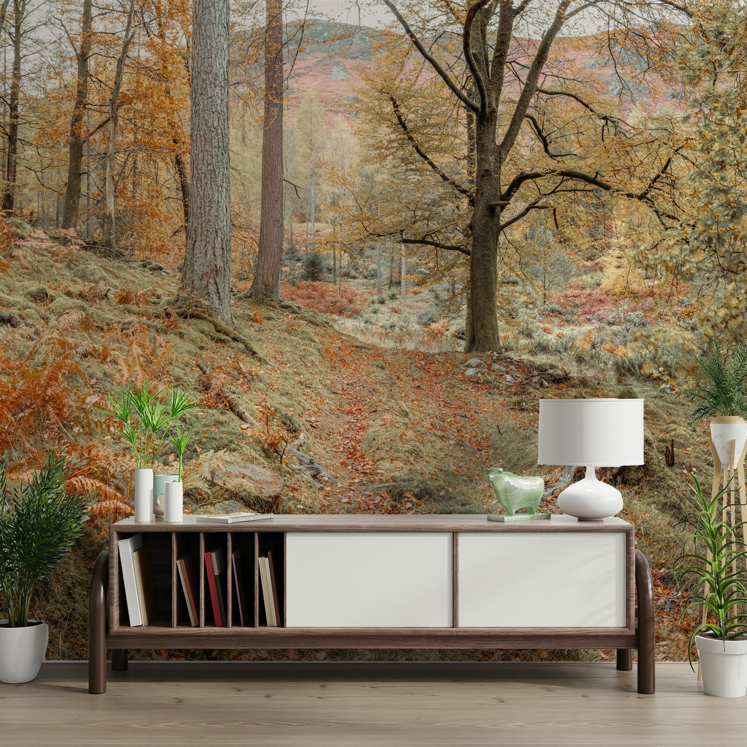 The path winds into the distance.

