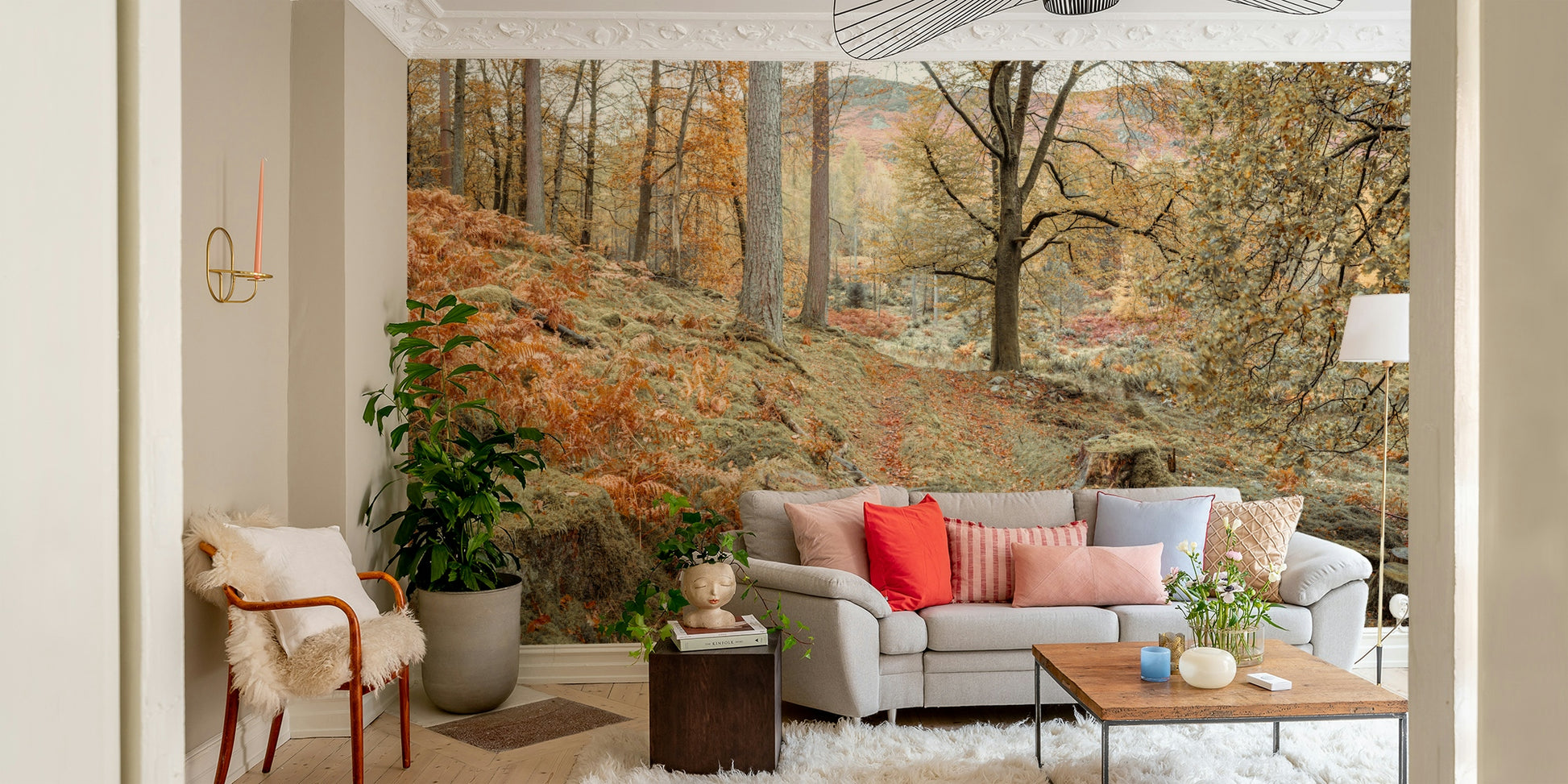 The light creates a beautiful, glowing effect.

