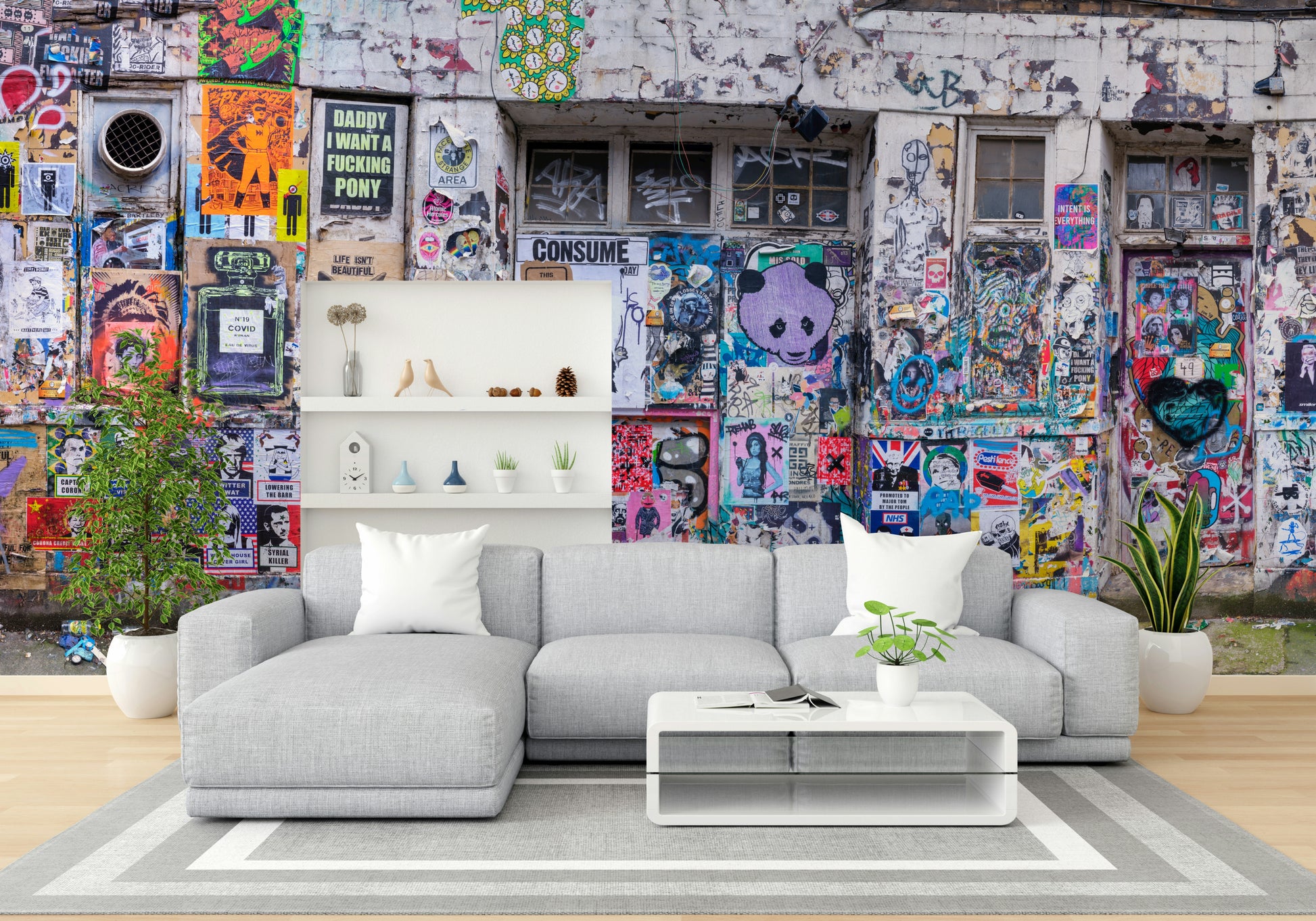 The feeling is one of edgy elegance.

