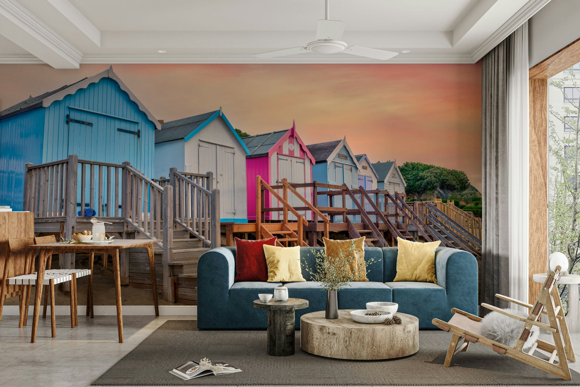 The feeling is one of fresh, coastal elegance.

