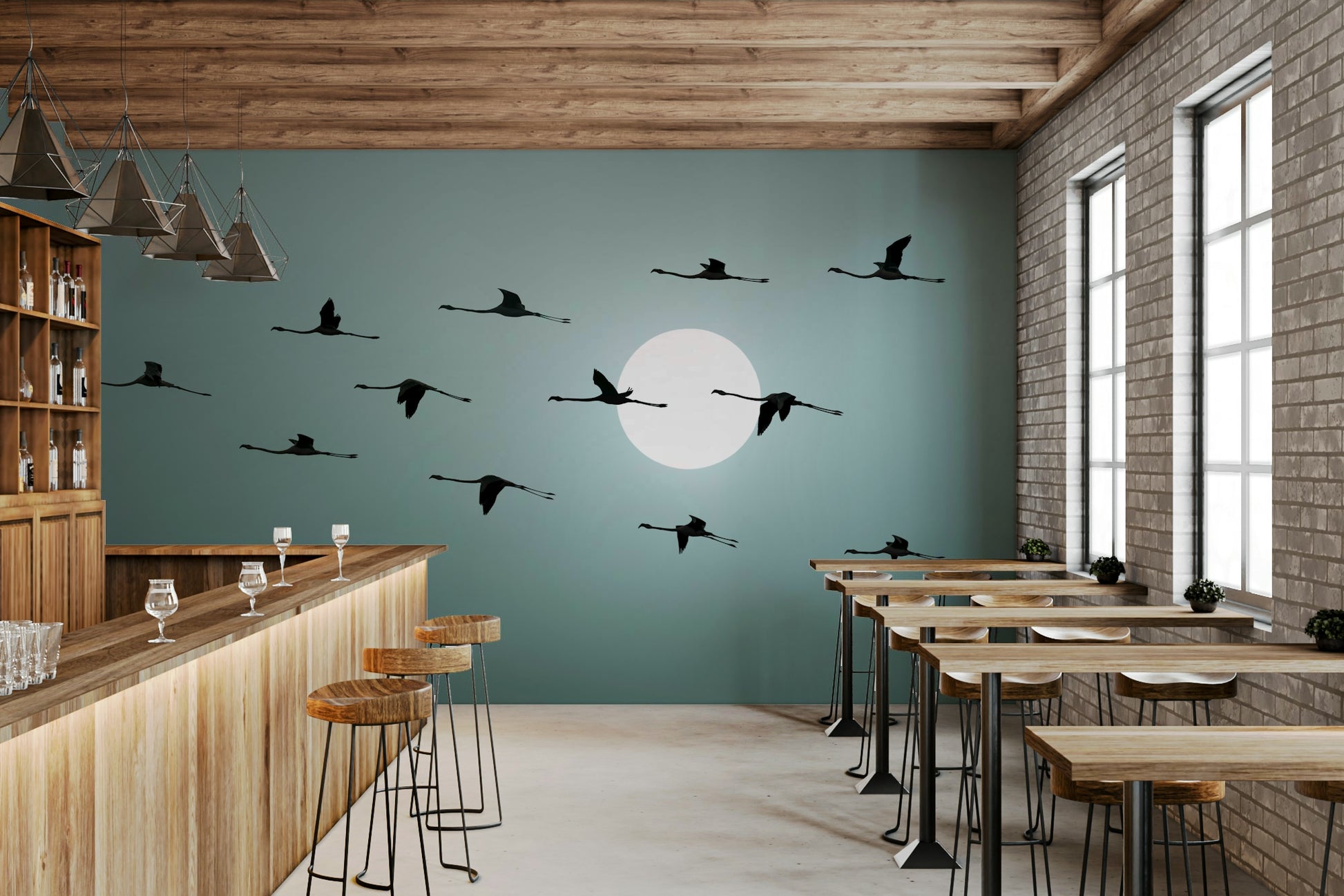 The feeling is one of fresh, peaceful elegance.

