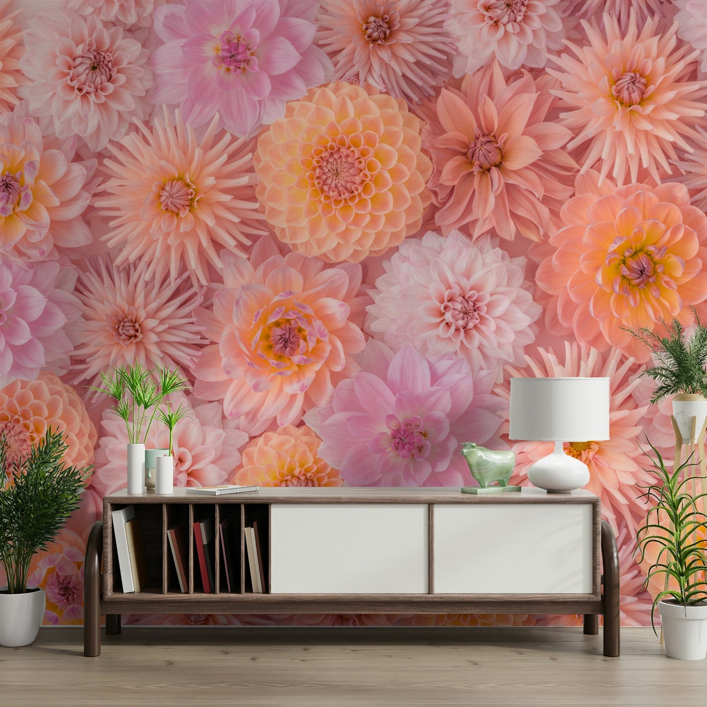 The design gives a feeling of gentle, romantic elegance.

