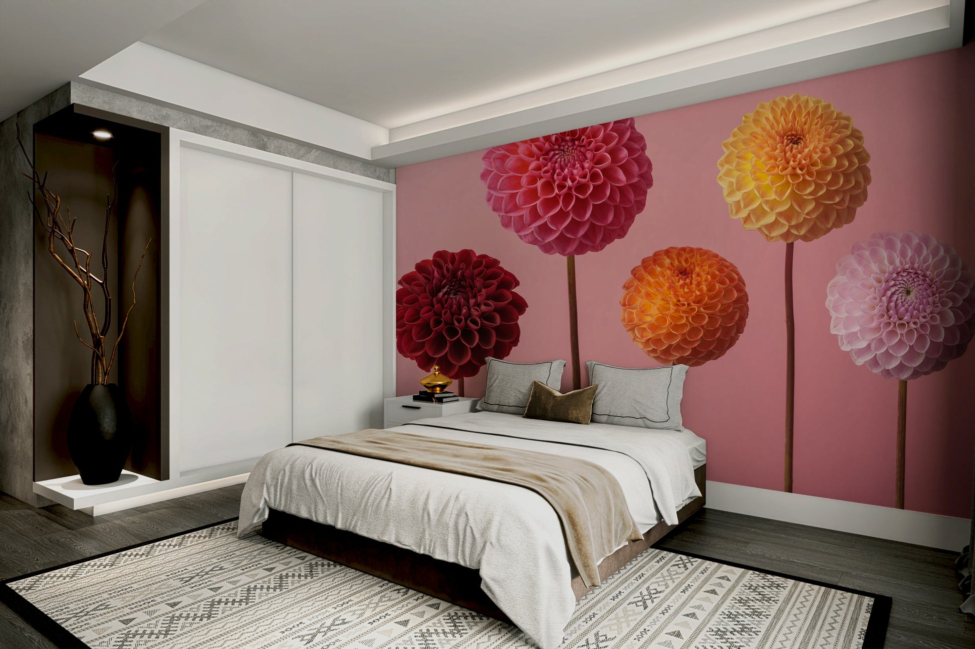 The feeling is one of fresh, artistic elegance.

