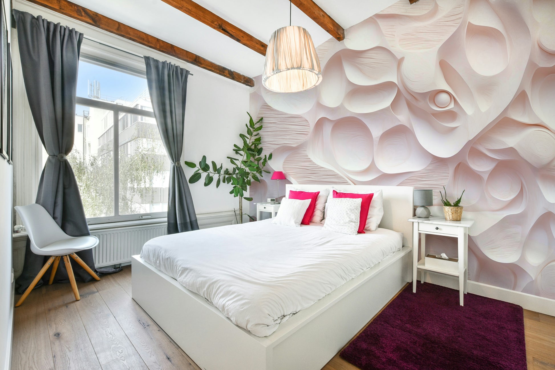 The colors are soft pink and blush tones.

