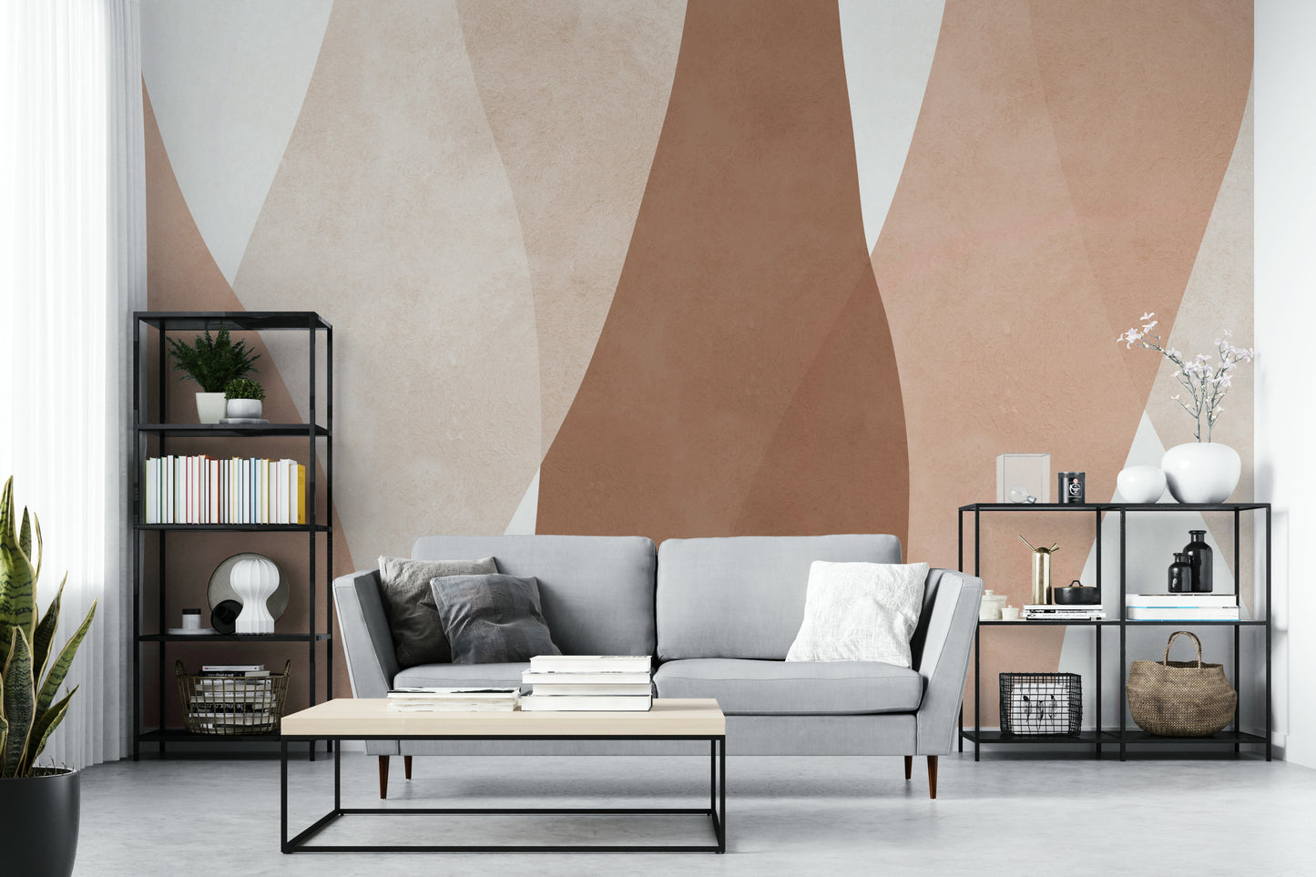 The feeling is one of rustic elegance.

