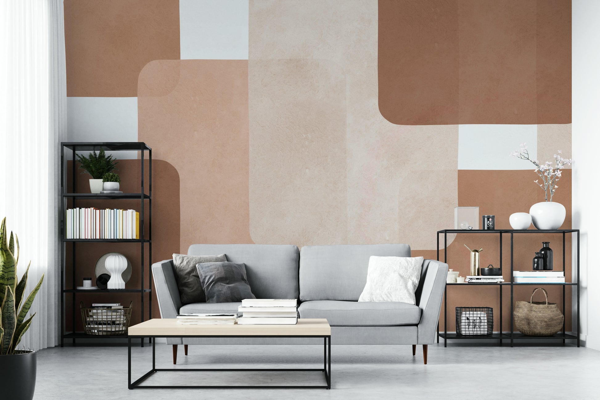 The blocks are the central focus of the image.

