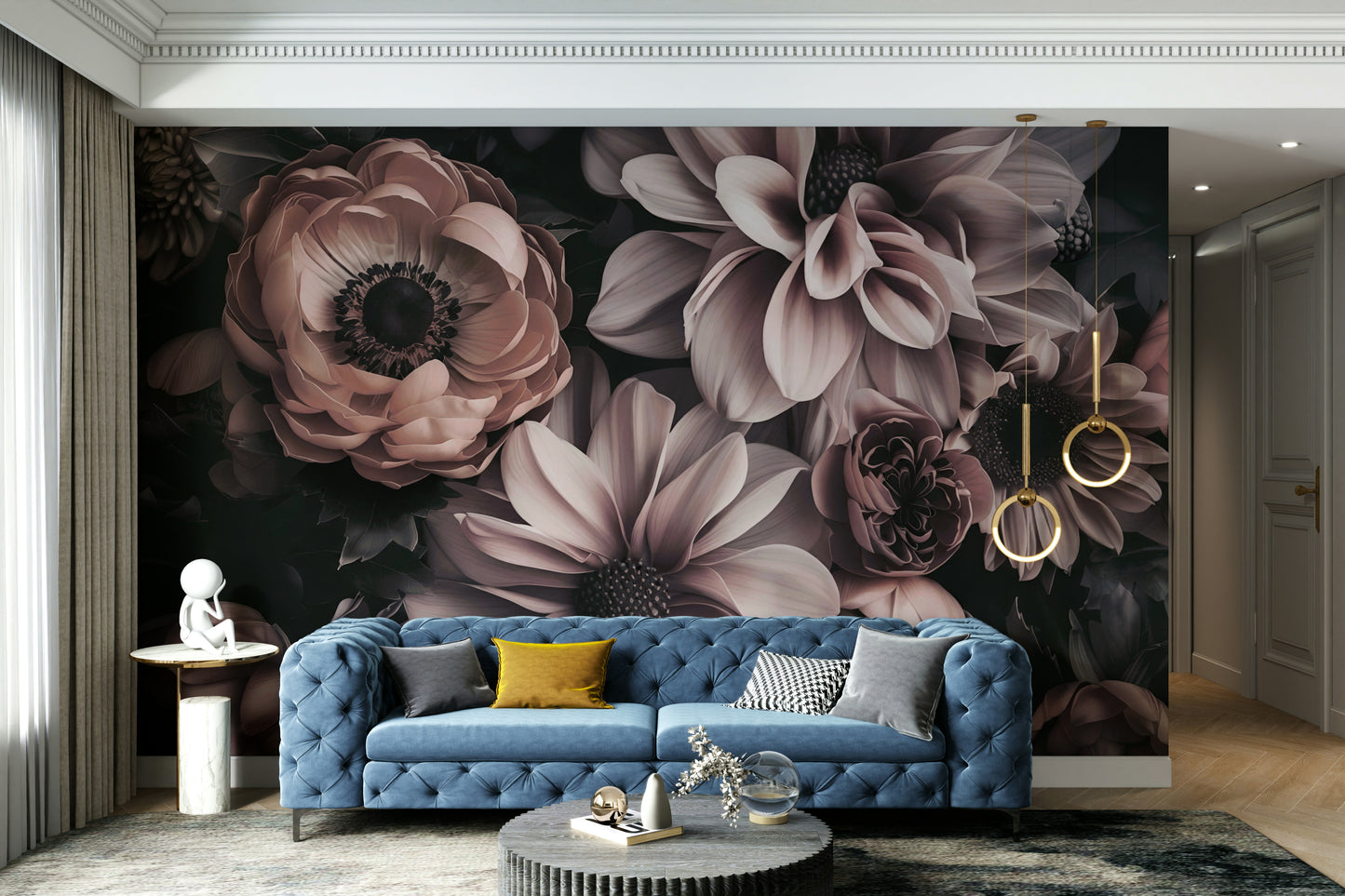 The composition is dynamic and flowing.

