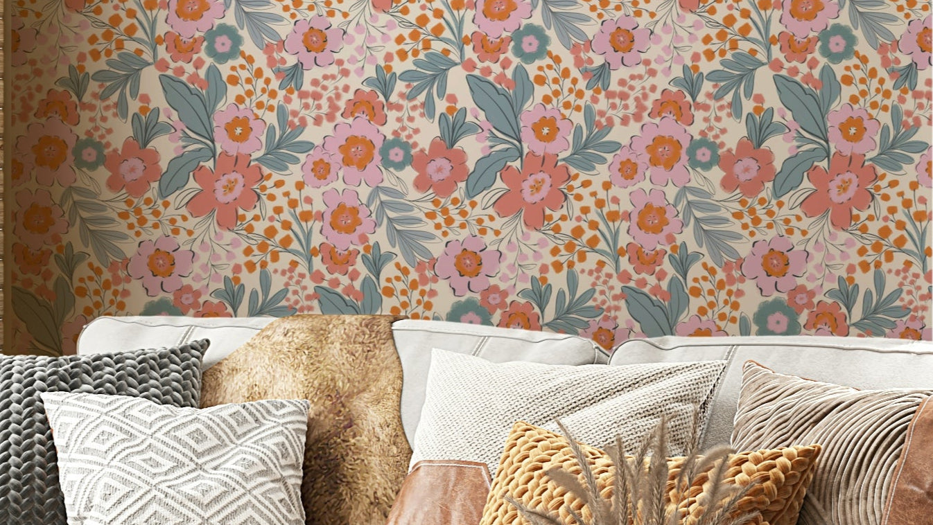 The colors are soft and gentle tones.

