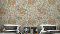 A wallpaper design with a floral pattern.

