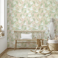 The image shows an artistic impression of a serene swan lake scene.

