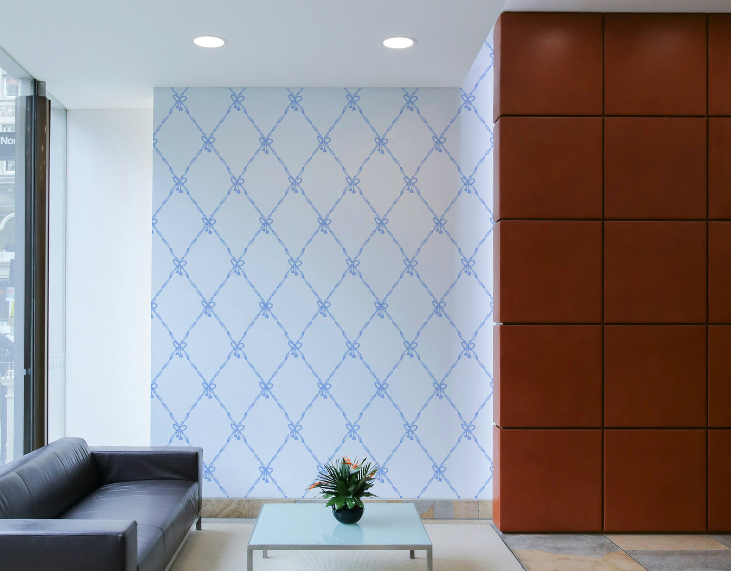 A wallpaper design with a tassel pattern.

