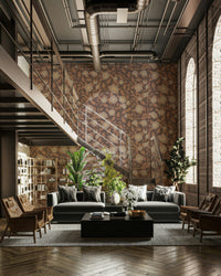 A wallpaper design with a floral pattern.

