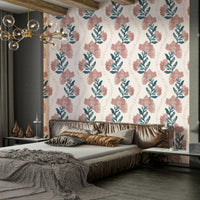 A wallpaper design with a floral pattern.

