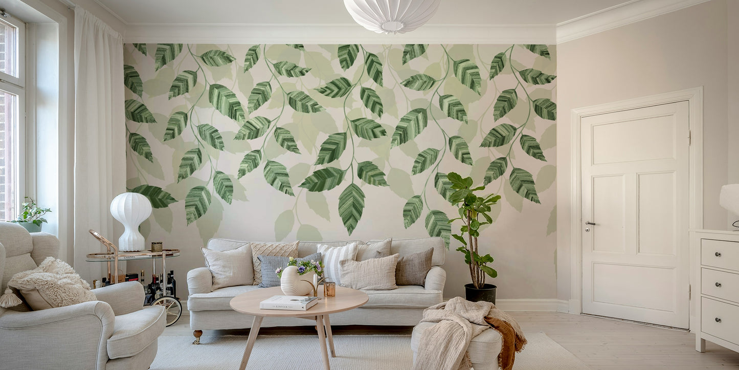 The pothos leaves are a central focus of the image.

