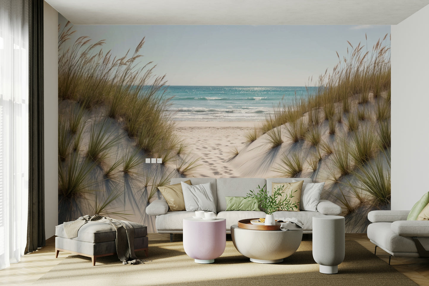 The design gives a feeling of quiet, natural beauty.

