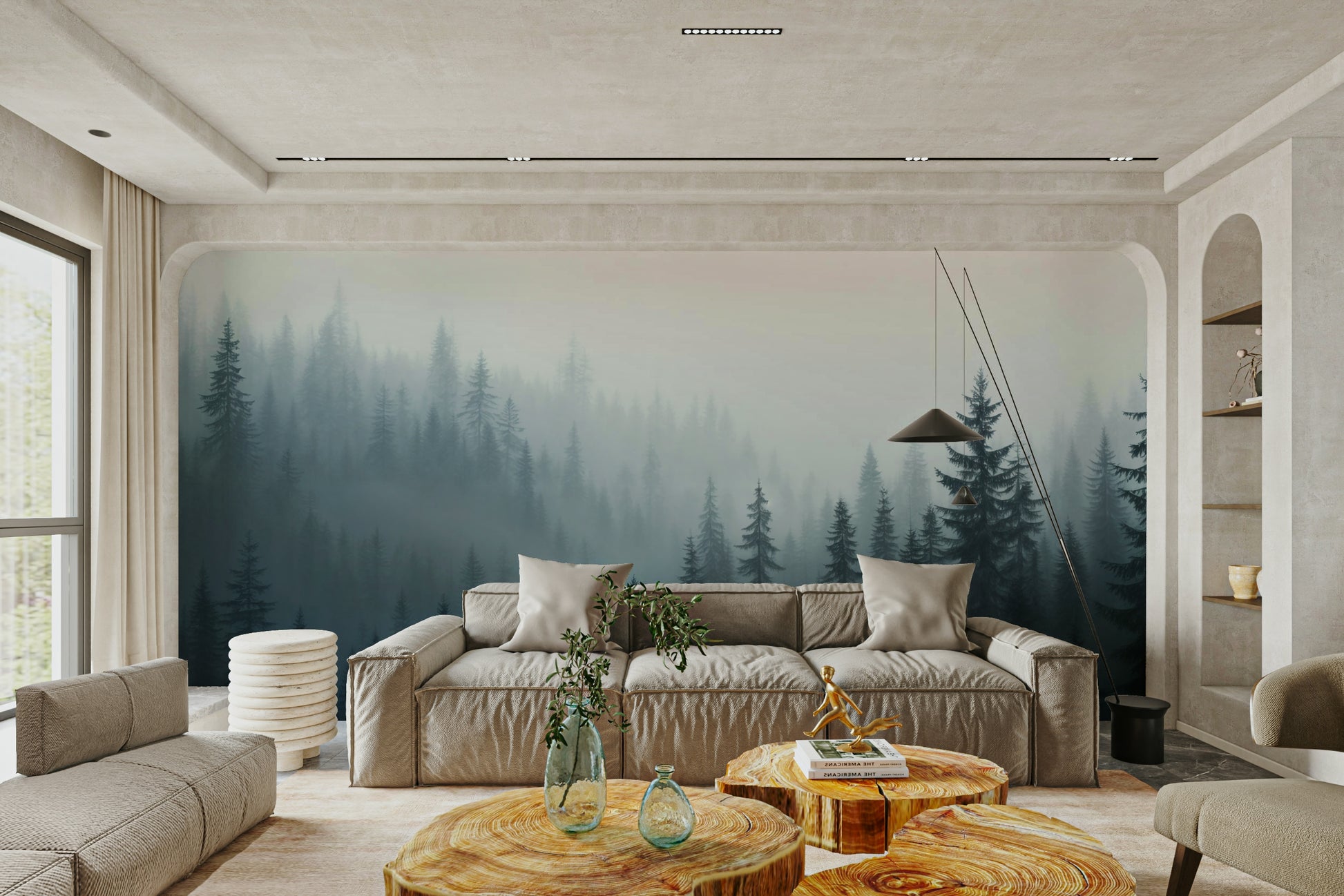 The design gives a feeling of quiet, natural beauty.

