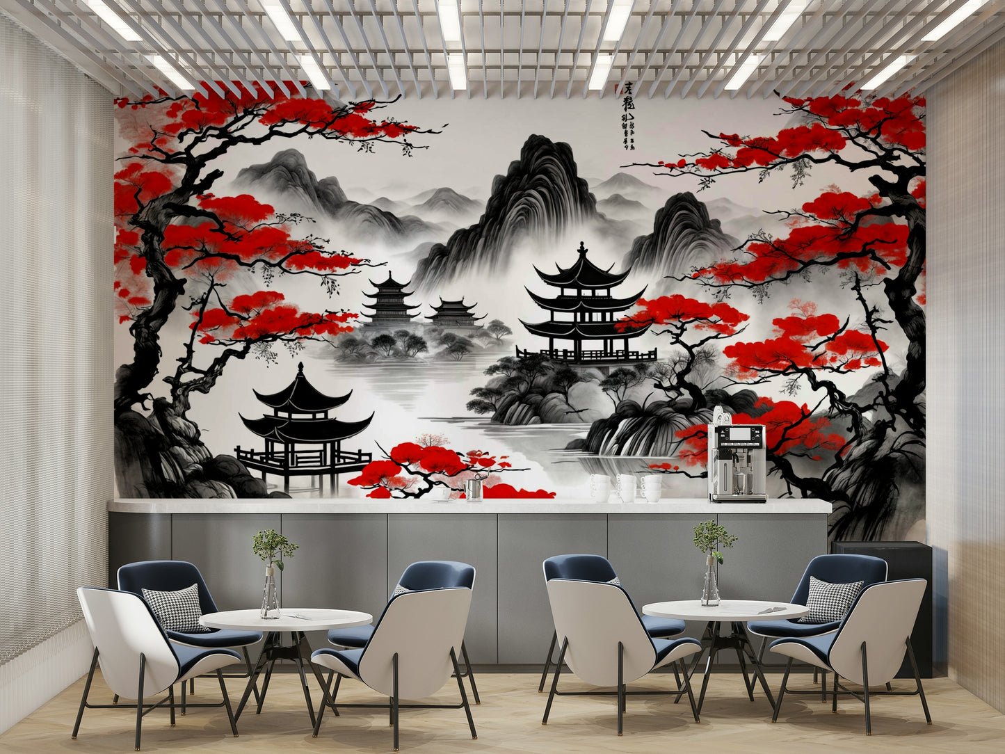 The mood is peaceful and serene.

