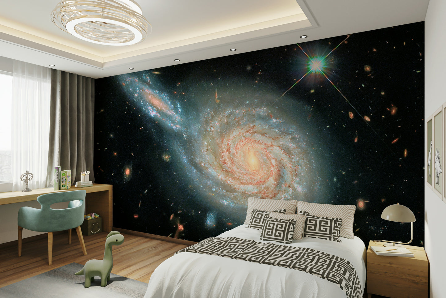 The mood is peaceful and serene.

