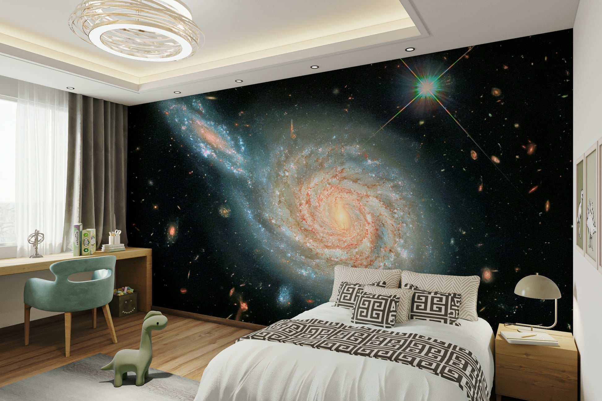 The mood is peaceful and serene.

