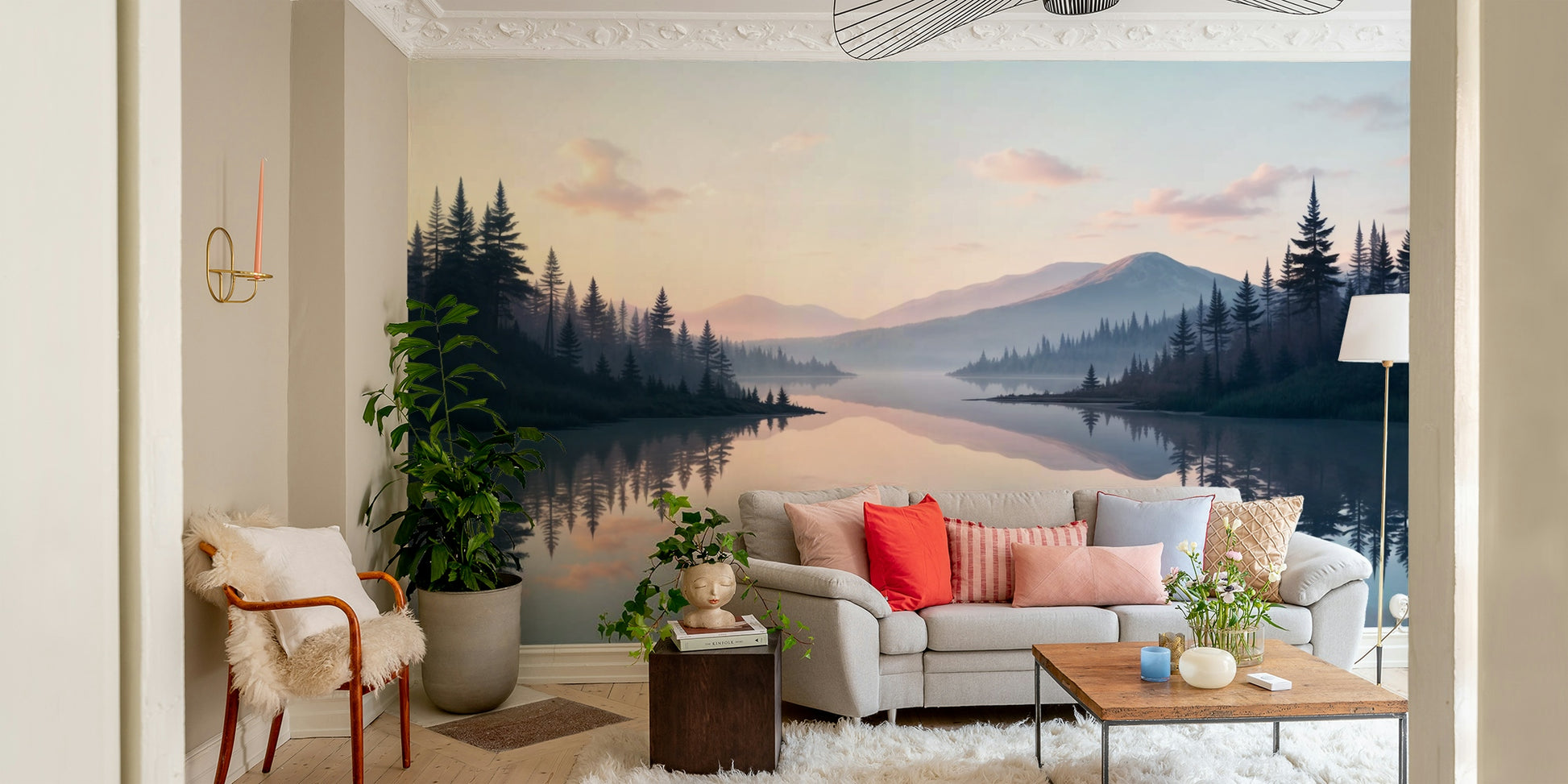 The mood is peaceful and serene.

