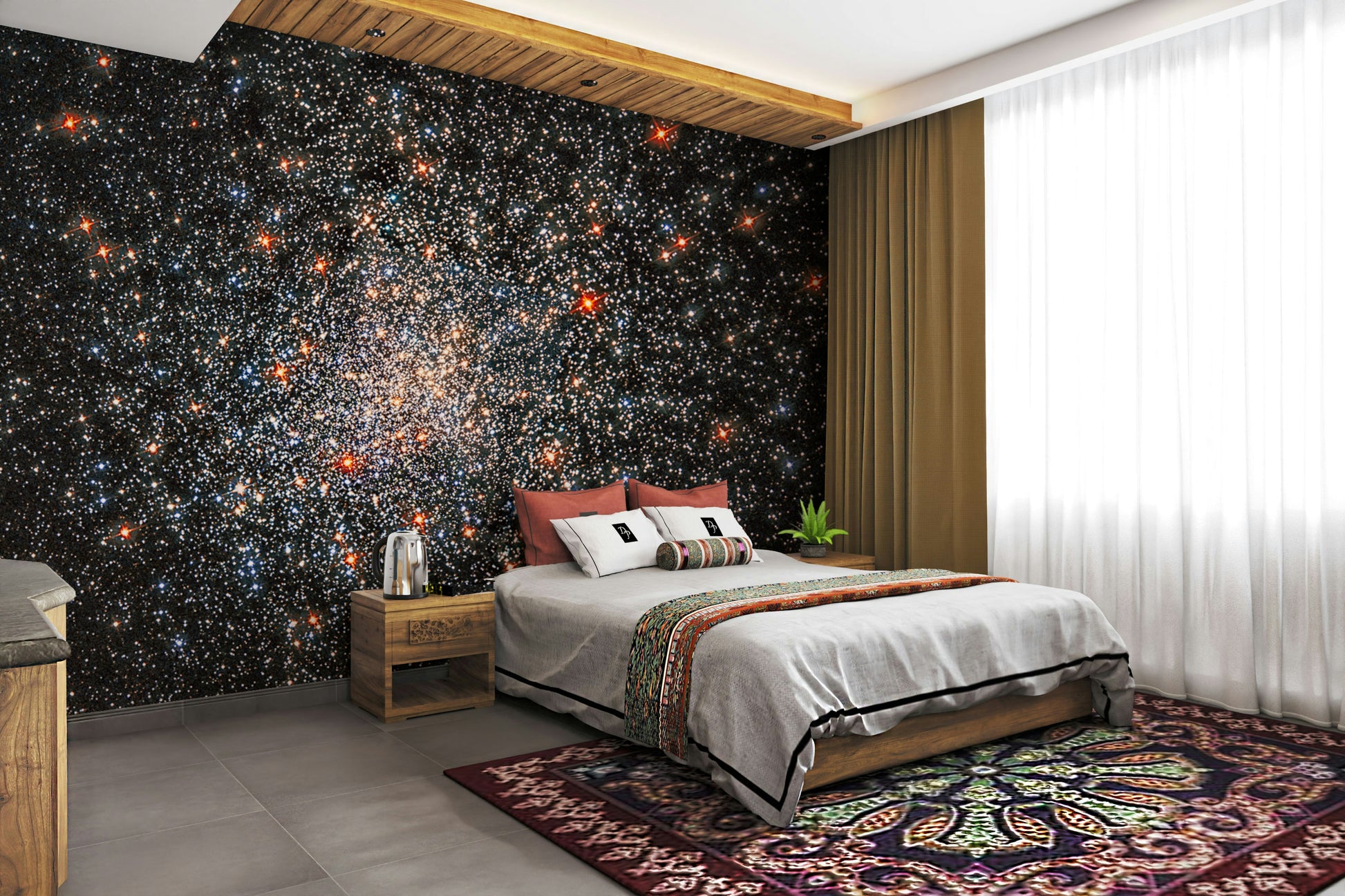 The feeling is one of fresh elegance.

