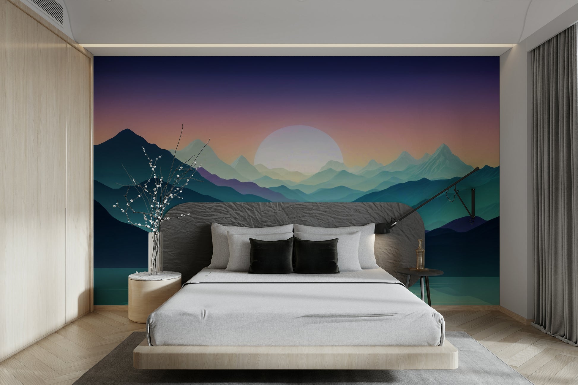 The colors are soft, muted tones with a subtle gradient.

 