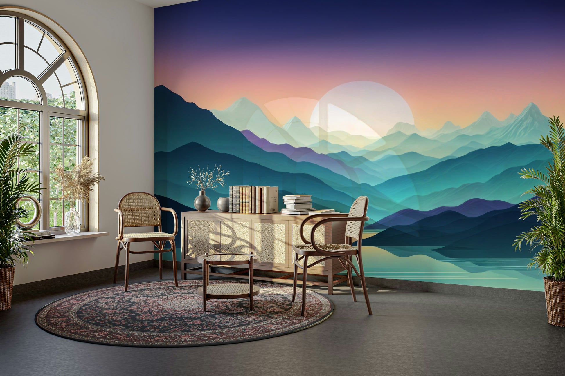 The style is artistic and modern.

