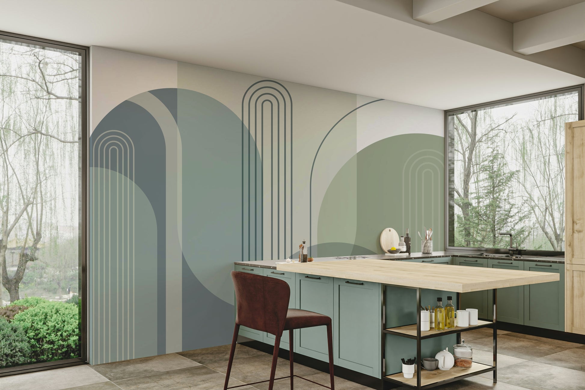 The arches are a central focus of the image.

