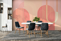 The geometric shapes are a central focus of the image.

