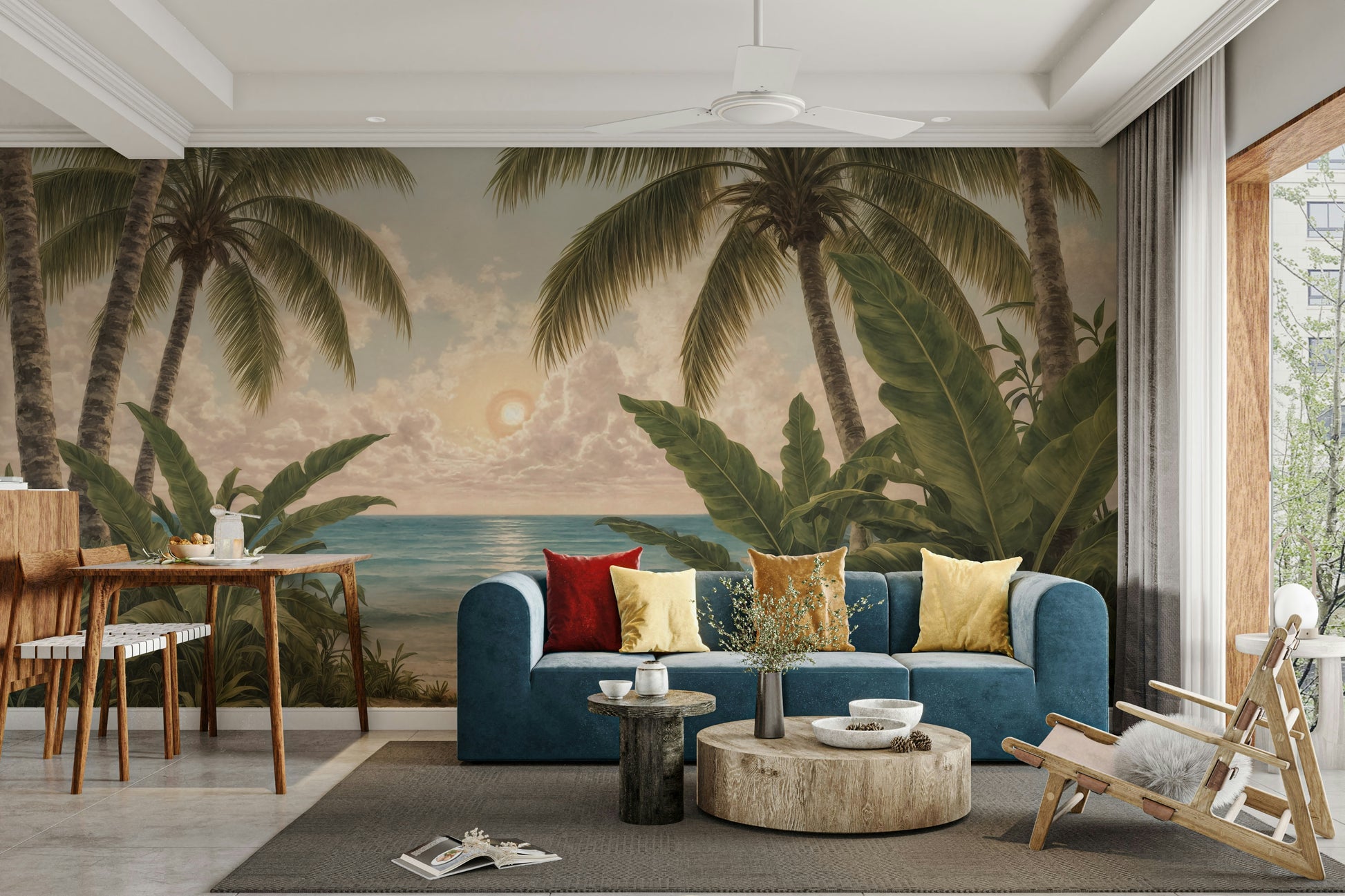 The mood is peaceful and serene.

