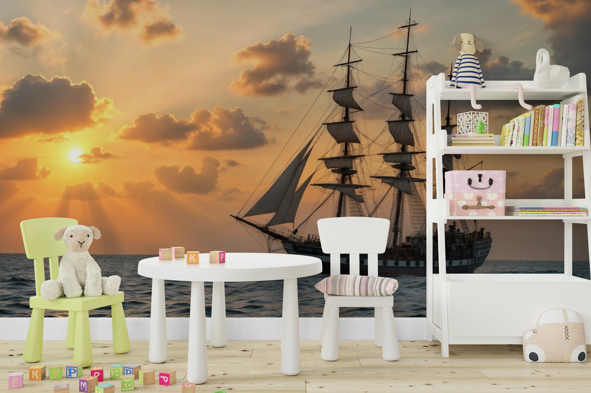 The design creates a serene and peaceful atmosphere.

