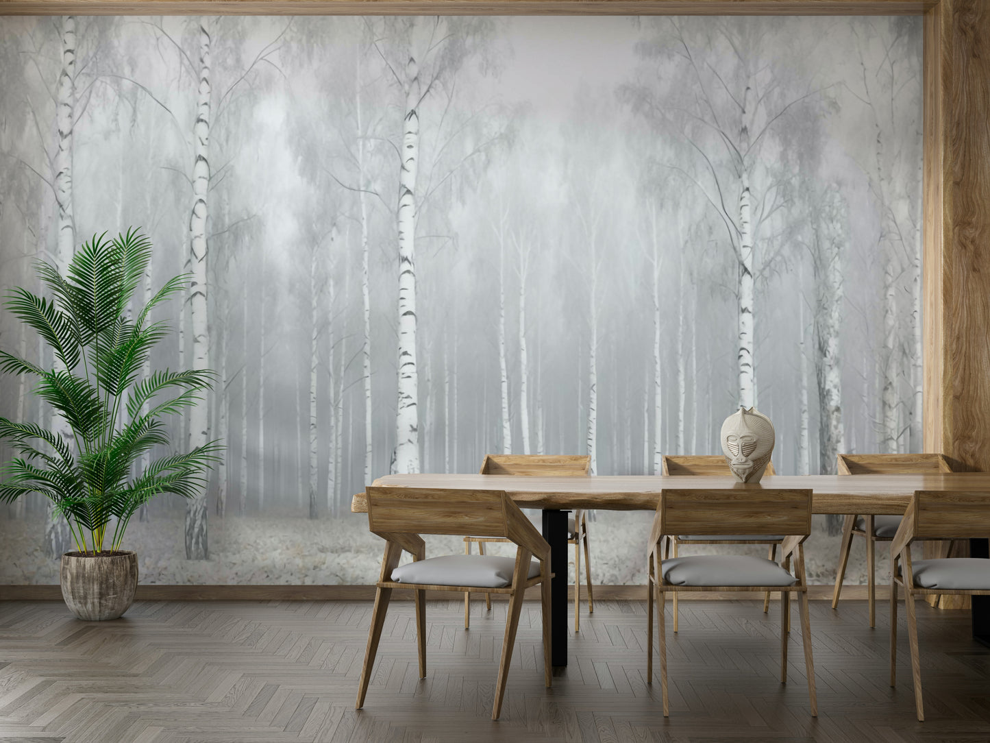 The design creates a serene and quiet atmosphere.

