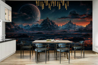 The design creates a sense of depth and cosmic wonder.

