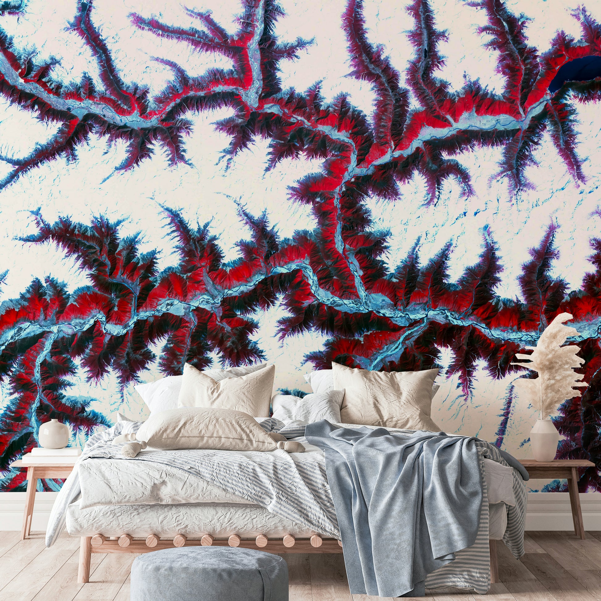 The composition is dynamic and full of depth.

